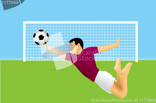 Image of soccer goalkeeper