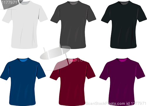 Image of T-shirt design template 