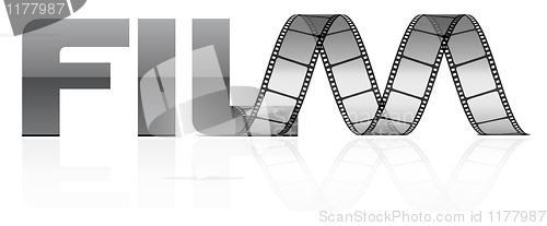 Image of vector film strip 