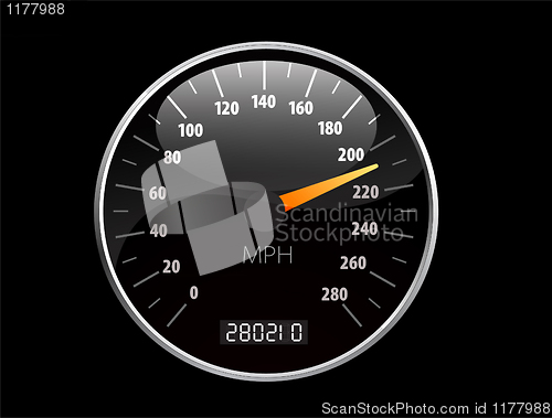 Image of Speedometer Vector illustration