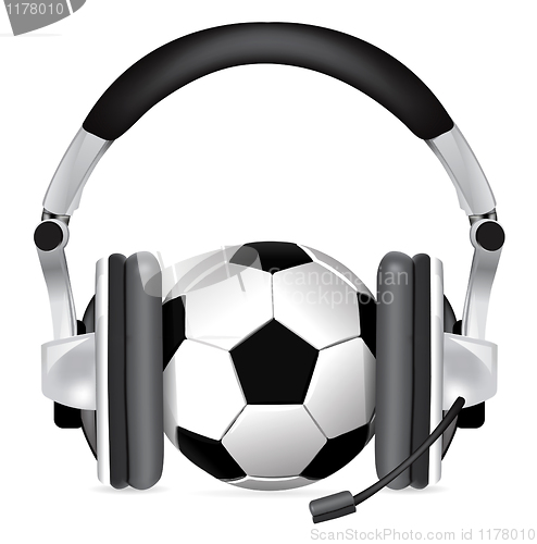 Image of Football Soccer Podcast Vector