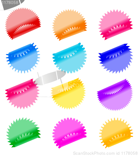 Image of Labels badges and stickers 
