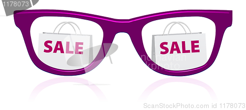 Image of vector sale sunglasses icon 