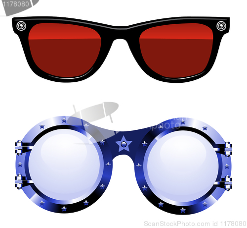 Image of sunglasses vector illustration 