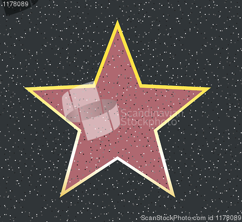 Image of vector illustration of star