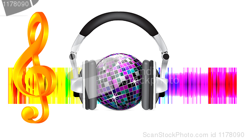 Image of Vector illustration of studio headphones 