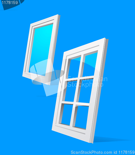 Image of perspective plastic window illustration 