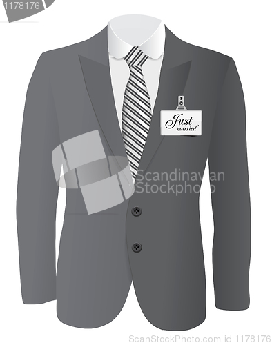 Image of suit for wedding conept