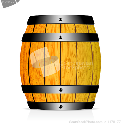 Image of Wooden barrel