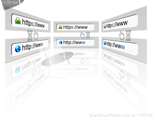 Image of Secure web connection on a web browser