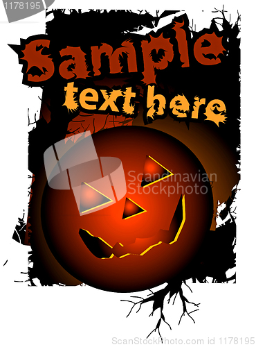 Image of Halloween background, vector illustration