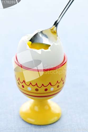 Image of Soft boiled egg in cup