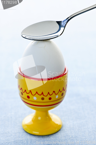 Image of Boiled egg in cup