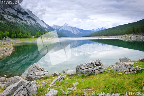 Image of Mountain lake in Jasper National Park