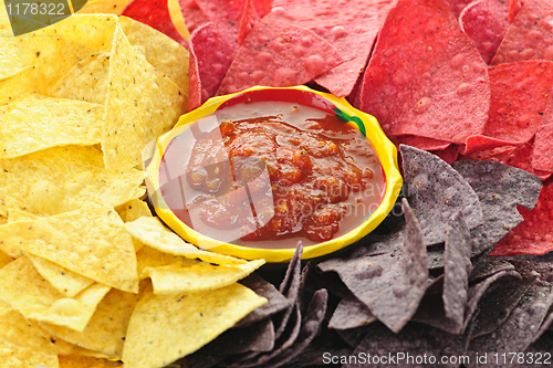 Image of Tortilla chips and salsa