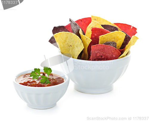 Image of Tortilla chips and salsa