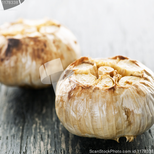 Image of Roasted garlic bulbs