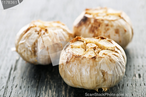Image of Roasted garlic bulbs
