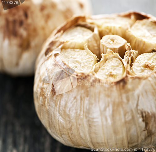 Image of Roasted garlic bulbs