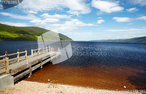 Image of planked footway on Loch Ness