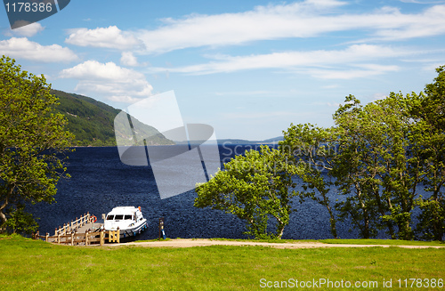 Image of planked footway on Loch Ness