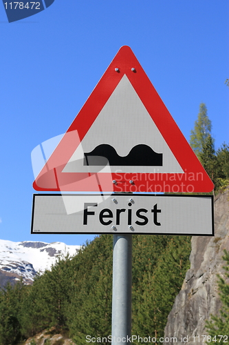 Image of Norwegian road sign