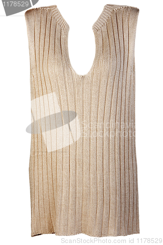 Image of Beige knitted vest