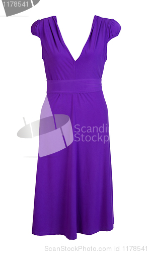 Image of purple women's dress