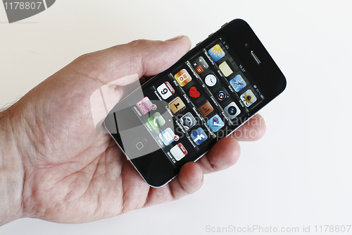 Image of Iphone in hand