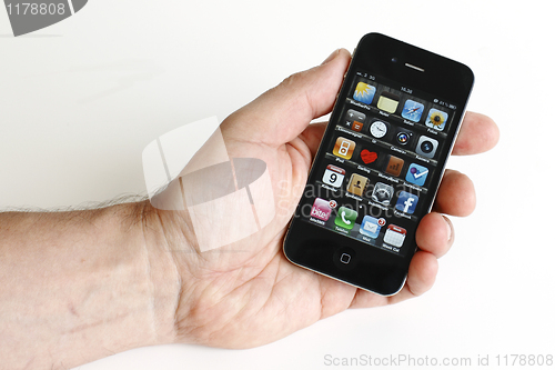 Image of Iphone in hand