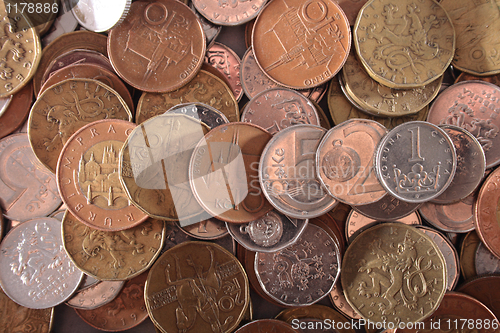 Image of czech money background