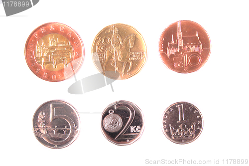 Image of czech money background