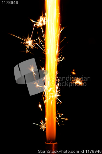 Image of Cake fireworks flame