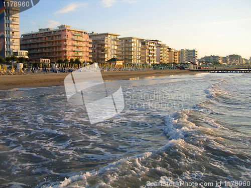 Image of empty morning beach