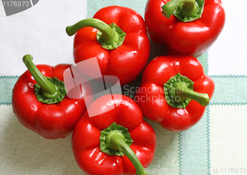 Image of red sweet peppers