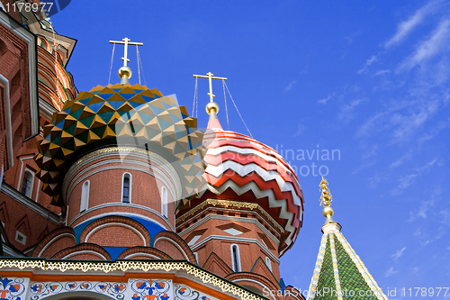 Image of st Basil cathedral in Moscow, Russia