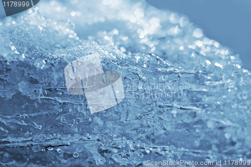 Image of natural blue ice and snow