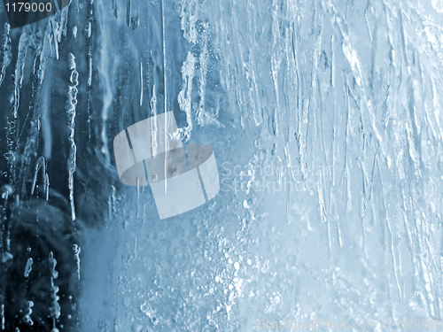 Image of blue ice background 