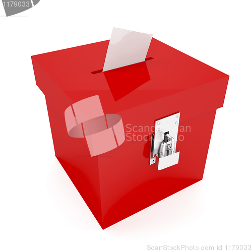 Image of Red ballot box