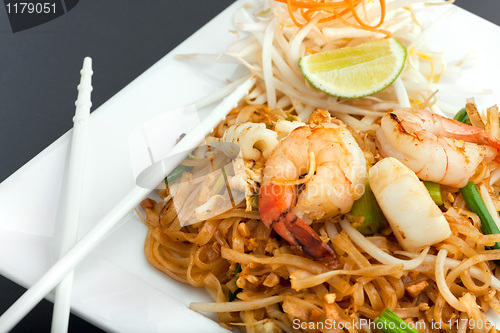 Image of Seafood Pad Thai Fried Rice Noodles