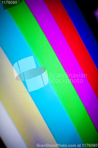 Image of Television Rainbow Color Bars Screen