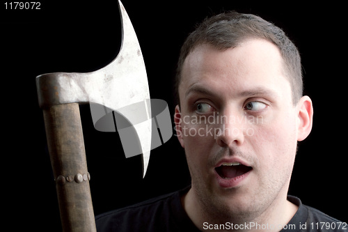 Image of A Man Getting the Axe