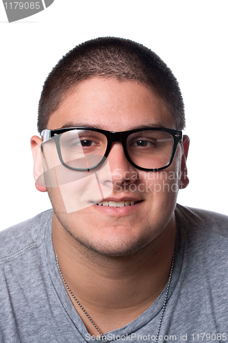 Image of Young Man In Nerd Glasses
