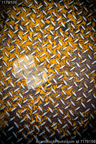 Image of Rusted Diamond Plate Metal
