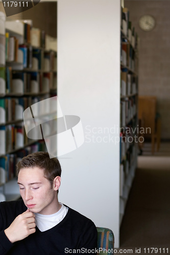 Image of Student At the Library