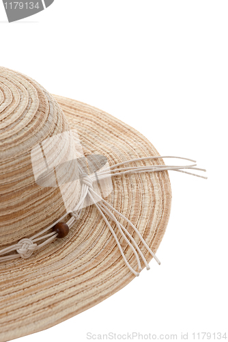 Image of Straw hat with ribbon