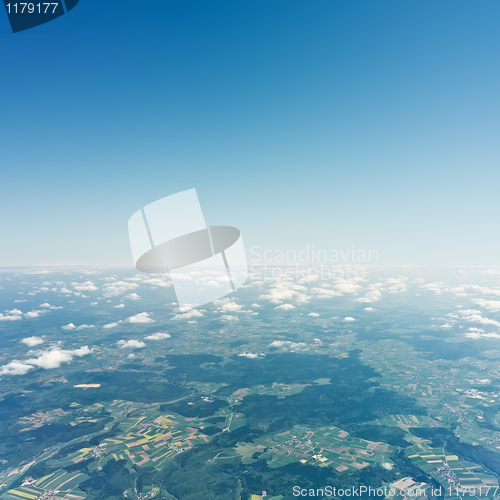 Image of flight over clouds