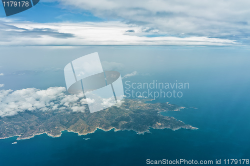 Image of flight over clouds