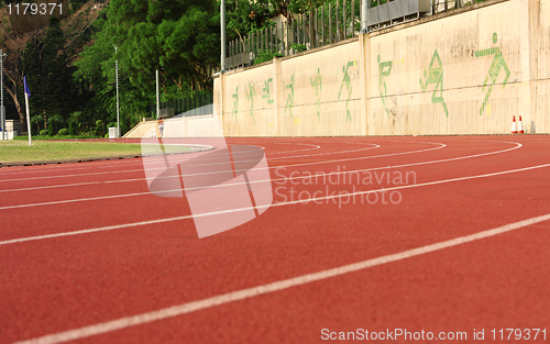 Image of Raceway viewed from the track start line 