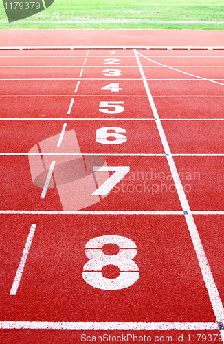 Image of Starting lane of running track 